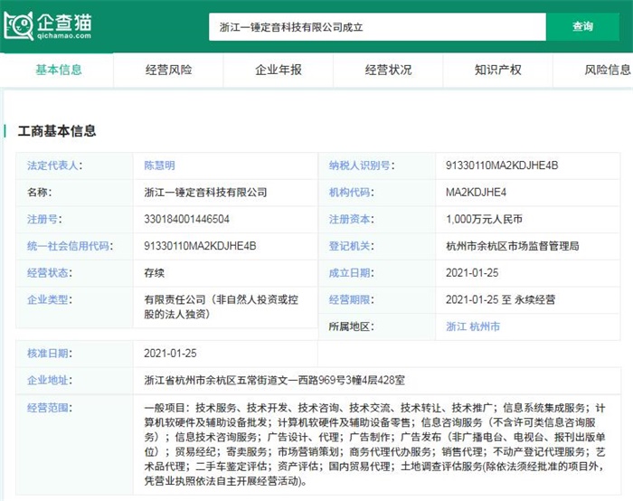 砸金1000万！阿里巴巴新设「一锤定音」科技公司，剑指资产评估与算力新战场
